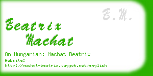 beatrix machat business card